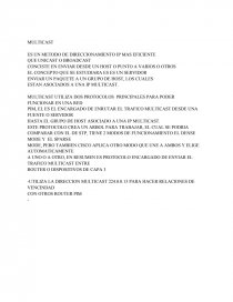 Multicast. Página 1