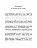 LA TRINIDAD “EL CELEBRE MISTERIO INDESCIFRABLE”