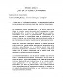 ¿Para qué los valores y principios?