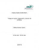 Trabajo en equipo, colaboraciòn y solucion de conflictos