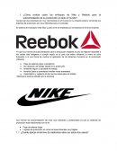 ¿Cómo evalúa usted los enfoques de Nike y Reebok para la subcontratación de su producción en todo el mundo?
