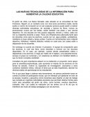 LAS NUEVAS TECNOLOGÍAS DE LA INFORMACIÓN PARA AUMENTAR LA CALIDAD EDUCATIVA