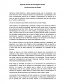 Segundo parcial de Psicología Evolutiva Constructivismo de Piaget