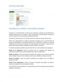 RESUMEN DE LA UNIDAD 1 RELACIONES HUMANAS