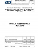 PROYECTO INGENIERÍA, CONSTRUCCIÓN E INSTALACIÓN DE UNA TURBINA DE GAS DE CICLO SIMPLE DE 50 MW EN LA CENTRAL TÉRMICA MALACAS