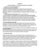 Actividad 14 Principio Pedagógico 1.2 "Planificar para potenciar el aprendizaje"