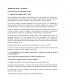 Análisis del Cuento ''El Antojo'' de Manuel del Cabral