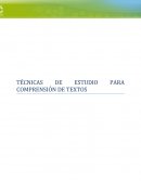TÉCNICAS DE ESTUDIO PARA COMPRENSIÓN DE TEXTOS