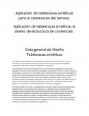 Tablestacas sinteticas