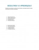 El Resultado de aprendizaje.
