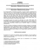 ACTA DE CONSTITUCIÓN, APROBACIÓN DE ESTATUTOS, ELECCIÓN DE DIGNATARIOS Y ORGANOS DE FISCALIZACIÓN.