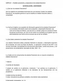 CAPÍTULO 1 - Finalidad, presentación y componentes de los estados financieros.