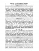 Reforma de Equilibrio de poderes en Colombia - 2015.