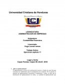 Trabajo Sobre: Ejercicios capítulo 11Contabilidad