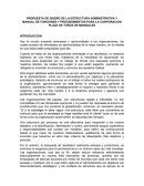PROPUESTA DE DISEÑO DE LA ESTRUCTURA ADMINISTRATIVA Y MANUAL DE FUNCIONES Y PROCEDIMIENTOS PARA LA CORPORACION PLAZA DE TOROS DE MANIZALES
