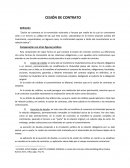 Cesión de contrato.