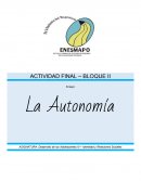 LA AUTONOMÍA.