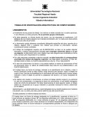 TRABAJO DE INVESTIGACIÓN ARQUITECTURA DE COMPUTADORES