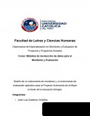 Métodos de recolección de datos para el Monitoreo y Evaluación