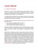 Juicio Moral. Evidencia de Aprendizaje.