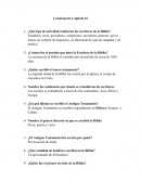 Cuestionario Capítulo #2 La Biblia