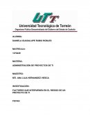FACTORES QUE INTERVIENEN EN EL RIESGO DE UN PROYECTO DE TI