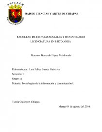 Tecnologías de la información y comunicación I.. Página 1