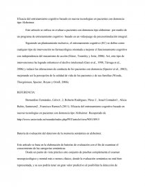 ARTÍCULOS ASOCIADOS AL ALZHEIMER. Página 1