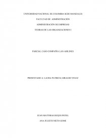 TEORIAS DE LAS ORGANIZACIONES I. Página 1