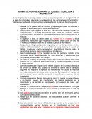 NORMAS DE CONVIVENCIA PARA LA CLASE DE TECNOLOGÍA E INFORMÁTICA.