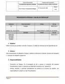 Procedimiento: entrada y salida de vehìculos