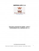 ANALIZAR EL PROCESO DE COMPRA – VENTA Y FUNCIONAMIENTO DE LA EMPRESA QPZ. C.A