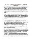 Censo de población y vivienda 2010 en República Dominicana.