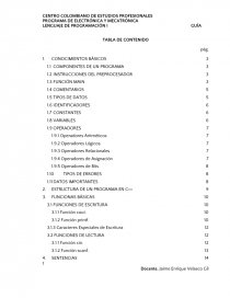 Guía de Programación. Página 1