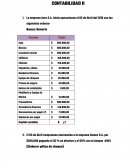 La empresa Aero S.A. inicia operaciones el 03 de Abril del 2016 con los siguientes valores