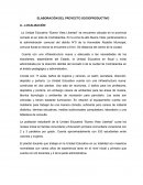 ELABORACIÓN DEL PROYECTO SOCIOPRODUCTIVO