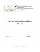 Orden cerrado y desplazamiento policial