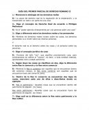 GUÍA DEL PRIMER PARCIAL DE DERECHO ROMANO II