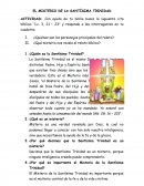 EL MISTERIO DE LA SANTÍSIMA TRINIDAD.