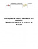 Plan de administraciion de la emergencia y riesgos