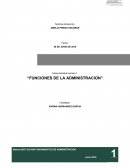 LAS CUATRO FUNCIONES DE LA ADMINISTRACION