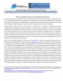 Transparencia en las donaciones internacionales.