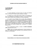 INFORME JUSTIFICADO AMPARO INDIRECTO