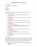 Administracion de costos - Ejercicios y problemas