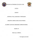 ETICA, SOCIEDAD Y PROFESION .