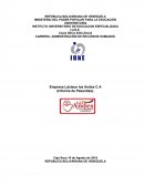 Informe de pasantias lacteos los andes.