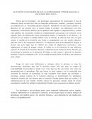 FUNCIÓN Y OCUPACIÓN DE LOS Y LAS PSICÓLOGOS Y PSICÓLOGAS EN LA INCLUSIÓN EDUCATIVA