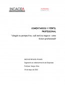 ¿Según su perspectiva, cuál será su negocio como futuro profesional?