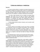 Informe de laboratorio:Colisiones elásticas e inelásticas.