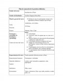 Plan de ejecución de la práctica didáctica.